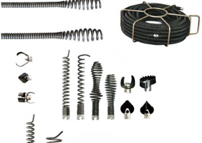 sessional cables for drain cleaning machines-drain cleaning machine accessories-Ridgid-K50-K1500-Rothenberger-R600